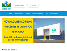 Tablet Screenshot of lourencofilho.com.br